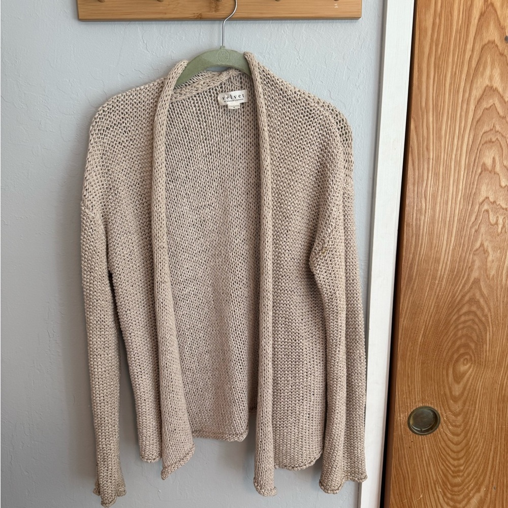 Velvet brand open weave open cardi